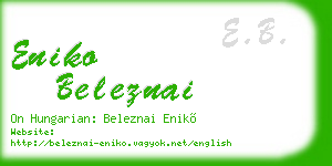 eniko beleznai business card